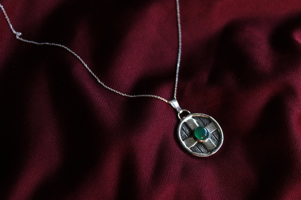 Escudo vikingo Onyx verde