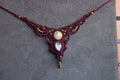 Collar Fae Piedra Luna y Labradorita