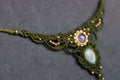 Collar Fae Amatista y Piedra Luna
