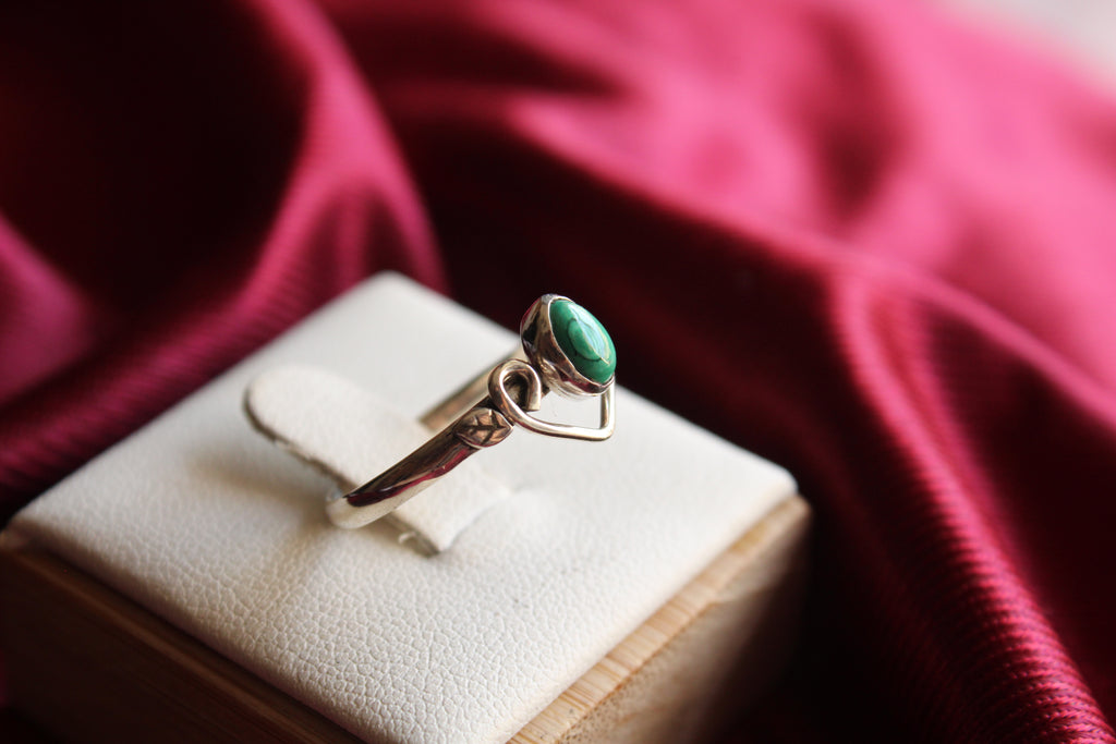 Anillo élfico Malaquita