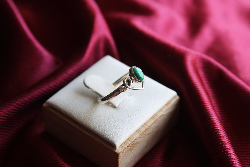Anillo élfico Malaquita