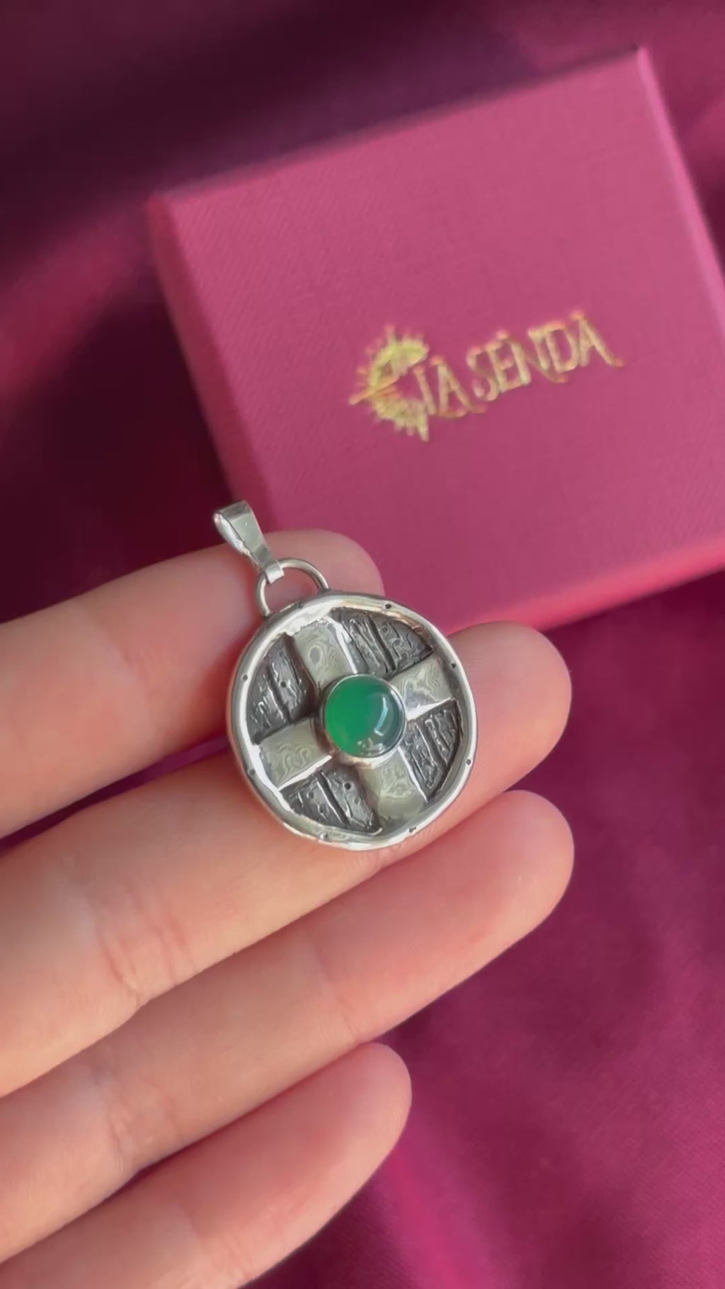 Escudo vikingo Onyx verde
